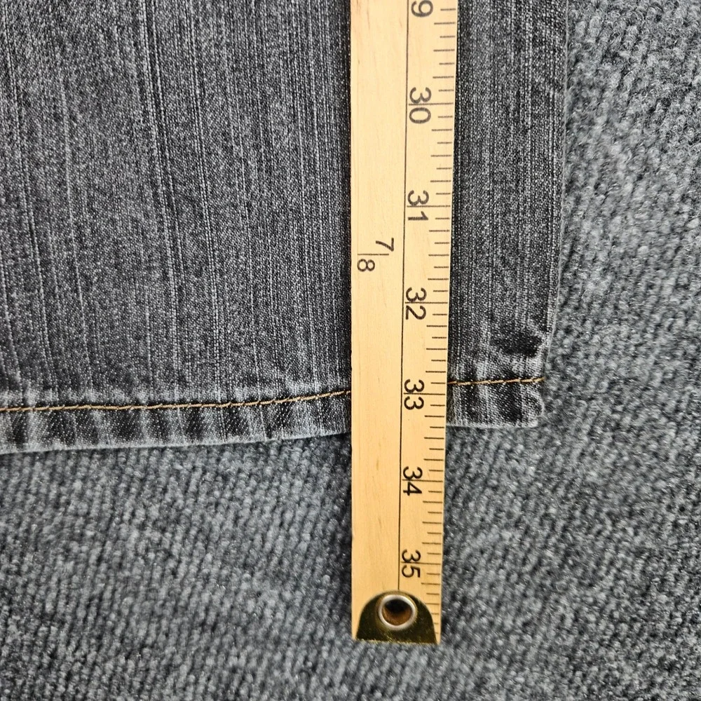 Levis 514 Jeans Men's 32x34 Slim Straight Black Faded Denim Cotton Vintage Y2K